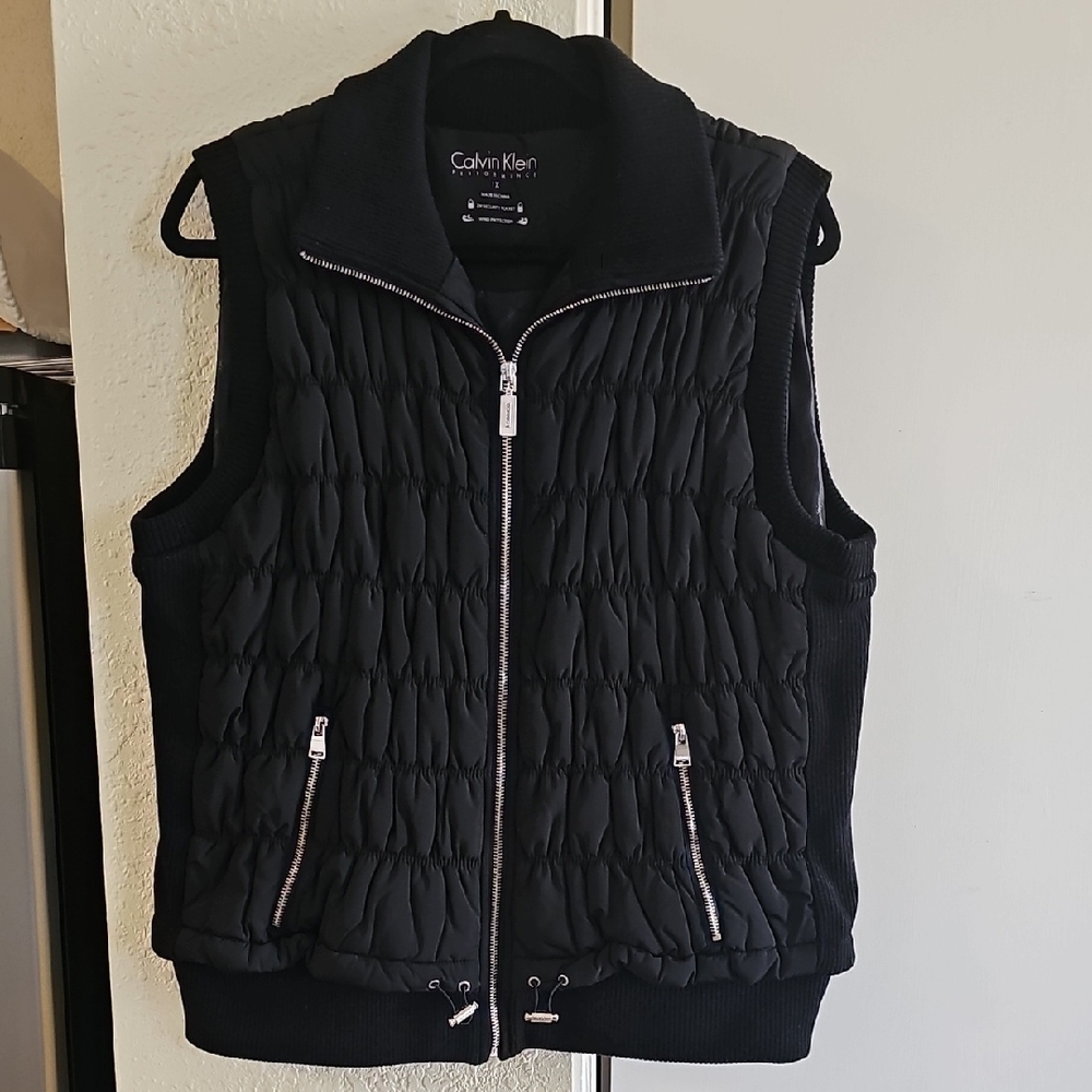 Calvin Klein Black Quilted Women's Vest